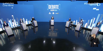 Debate promovido pelo Terra, em parceria com o SBT e a rádio Nova Brasil  Foto: Reprodução/YouTube/Terra