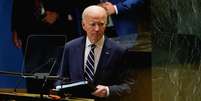 Biden fez discurso na ONU   Foto: Elizabeth Frantz / Reuters