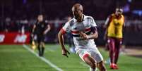 Lucas Moura (São Paulo) durante jogo contra o Internacional, no dia 22.09.2024 Foto: Sipa US / Alamy Stock Photo