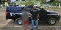 Na manhã do dia 23 de setembro, a vítima conseguiu fugir da residência em que morava com o marido e procurou ajuda da polícia; suspeito foi preso  Foto: Divulgação PCRR