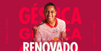 Géssica Nascimento, jogadora do time feminino do Red Bull Bragantino. Foto: Esporte News Mundo