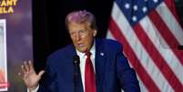Trump adotou discurso ofensivo contra Kamala  Foto: Tim Evans / Reuters