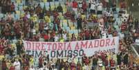 Torcida pede saída de Tite do Flamengo –  Foto: Lucas Bayer/J10 / Jogada10