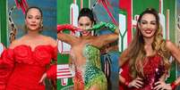 Paolla Oliveira, Isabelle Nogueira e Patrícia Poeta estiveram na festa da Grande Rio Foto: Webert Belicio/Agnews