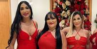 Dayanne (&agrave; esquerda), Solange (no meio) e Deolane Bezerra  Foto: Reprodu&ccedil;&atilde;o/Instagram