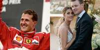 Michael Schumacher teria ido ao casamento da filha Foto: Reprodução/Getty Imagens/Clive Mason/Allsport/Instagram/Gina Schumacher