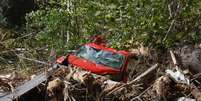 Destruição provocada após a passagem do Furacão Helene na Carolina do Norte, nos EUA, nesta quarta-feira, 2  Foto: Reuters 