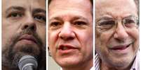 Guilherme Boulos, Fernando Haddad e Paulo Maluf têm origem libanesa  Foto: Getty Images / BBC News Brasil