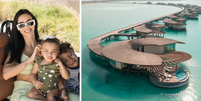 Neymar e Biancardi escolhe resort com diárias a partir de R$ 10 mil para celebrar aniversário de Mavie  Foto: Montagem/Reprodução