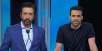 Ricardo Nunes (MDB) e Pablo Marçal (PRTB)  Foto: Reprodução/TV Globo