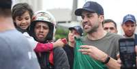 Pablo Marçal em caminhada durante o último dia de campanha nas ruas  Foto: Werther Santana/Estadão / Estadão