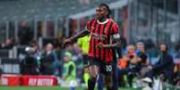 Rafael Leão (Milan) durante jogo contra o Lecce, no dia 27.09.2024 Foto: SOPA Images Limited / Alamy Stock Photo