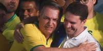 Evento do PL com a presença de Jair Bolsonaro para a pré-candidatura de Alexandre Ramagem à prefeitura do Rio de Janeiro, na quadra da mocidade de padre Miguel, zona oeste do Rio de Janeiro, em março de 2024  Foto: Pedro Kirilos / Estadão / Estadão
