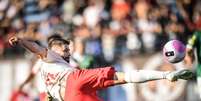 Eduardo Sasha, jogador do Red Bull Bragantino. Foto: Ari Ferreira/Red Bull Bragantino / Esporte News Mundo