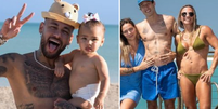 Neymar compartilha foto com 'erro de edição' na barriga de amiga   Foto: Reprodução/Redes Socias