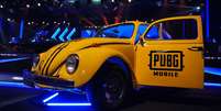 Fusca personalizado do PUBG Mobile estará no estande para celebrar a colaboração entre o título e a Volkswagen  Foto: Reprodução / PUBG Mobile