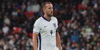 Harry Kane (Inglaterra) durante jogo contra a Finlândia, no dia 10.09.2024 Foto: Action Foto Sport / Alamy Stock Photo