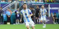 Lionel Messi (Argentina) durante jogo contra a Colômbia, no dia 14.07.2024 Foto: Associated Press / Alamy Stock Photo