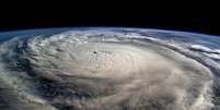 Furacão Milton no Golfo do México, na costa da Península de Yucatán, em 8 de outubro  Foto: NASA/Getty Images / BBC News Brasil