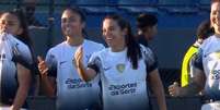  Foto: Reprodução Youtube - Legenda: Jogadoras do Corinthians celebram. Time treiunfa sobre o Olimia e esta na semifinal da >Ibertadores / Jogada10