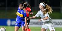 Foto: Divulgação / Twitter Libertadores Feminina - Legenda: Santos e Boca Juniors mediram forças na noite deste sábado, no Paraguai / Jogada10