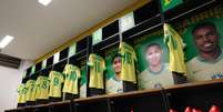 Vesti&aacute;rio da Sele&ccedil;&atilde;o Brasileira antes de jogo contra o Peru  Foto: Divulga&ccedil;&atilde;o/Rafael Ribeiro/CBF