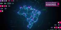 Ilustração com mapa do Brasil e logo da cobertura de Eleições Municipais da BBC  Foto: Getty Images / BBC News Brasil