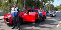 Agentes do projeto Segurança Presente recuperaram a Lamborghini Urus de Xamã  Foto: Divulgação/Segurança Presente