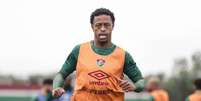 - Foto: Marcelo Gonçalves/Fluminense - Legenda: Marcelo em ação com a camisa do Fluminense na temporada / Jogada10