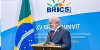 Presidente Luiz Inácio Lula da Silva durante encontro de líderes dos Brics, na África do Sul, em 2023  Foto: Ricardo Stuckert/Presidência da República / Perfil Brasil