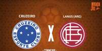 Foto: Arte/Jogada10 - Legenda: Cruzeiro x Lanús, pela ida da semifinal da Copa Sul-Americana / Jogada10