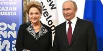 Dilma Rousseff é recebida por Vladimir Putin  Foto: Kremlin/Reprodução / Perfil Brasil