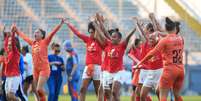 Jogadoras das Bragantinas. Foto: Fernando Roberto/Red Bull Bragantino / Esporte News Mundo