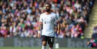 Mohamed Salah (Liverpool) durante jogo contra o Crystal Palace, no dia 05.10.2024 Foto: Every Second Media / Alamy Stock Photo