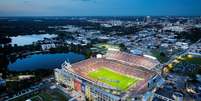 Arsenal x Chelsea pela FC Series, em 2022, bateu o recorde de público do Camping World Stadium.  Foto: Divulgação/FC Series / Estadão