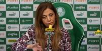 Foto: Cesar Greco/Palmeiras - Legenda: Leila Pereira, presidente do Palmeiras / Jogada10