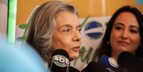 A presidente do Tribunal Superior Eleitoral (TSE), ministra Cármen Lúcia, votou na manhã deste domingo, 27, no Colégio Santo Agostinho, zona sul de Belo Horizonte.  Foto: TAYNARA BARBOSA/ESTADÃO CONTEÚDO