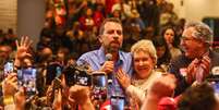 Boulos e Marta Suplicy discursam após derrota   Foto: Yuri Murakami/FotoArena / Estadão