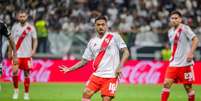 Lanzini (River Plate) durante jogo contra o Atlético-MG, no dia 22.10.2024 Foto: Sipa US / Alamy Stock Photo