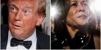 Donald Trump e Kamala Harris lideram a disputa pela presidência dos EUA  Foto: Montagem/REUTERS/Brendan McDermid & Evelyn Hockstein/File Photo