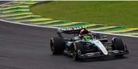 Hamilton durante a classificação da Sprint Race do GP de São Paulo  Foto: Pirelli Motorsport