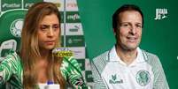 Fotos: Cesar Greco / Palmeiras; Reprodução / Instagram Saverio Orlandi - Legenda: Leila Pereira e Savério Orlandi são os candidatos à presidência  Foto: Jogada10