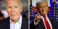 Joe Biden e Donald Trump conversaram pelo telefone após vitória de Trump nas eleições dos EUA  Foto: Montagem/Reuters/Quinn Glabicki/File Photo e Reuters/Brian Snyder