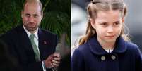 O príncipe William e a filha Charlotte  Foto: Getty Imagens / Manequim