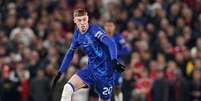 Cole Palmer (Chelsea) durante jogo contra o Manchester United, no dia 03.11.2024 Foto: Sportimage Ltd / Alamy Stock Photo