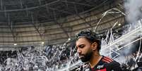 Gabriel Barbosa, Gabigol, durante Atlético MG x Flamengo, partida válida pela final da Copa do Brasil 2024, realizada no estádio Arena MRV, localizado na cidade de Belo Horizonte, MG, na tarde deste domingo (10).  Foto: NAYRA HALM/FOTOARENA/ESTADÃO CONTEÚDO