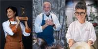 Manu Buffara, Alex Atala e Helena Rizzo estão na lista entre os melhores chefs do mundo  Foto: Reprodução/Instagram