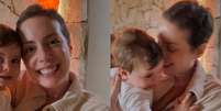 Fabiana Justus brinca sobre o filho se parecer mais com ela  Foto: Reprodu&ccedil;&atilde;o/Instagram / Caras Brasil