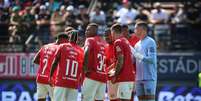 Jogadores do Red Bull Bragantino.   Foto: Ari Ferreira/Red Bull Bragantino / Esporte News Mundo