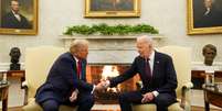 Biden recebe Trump na Casa Branca  Foto: REUTERS/Kevin Lamarque